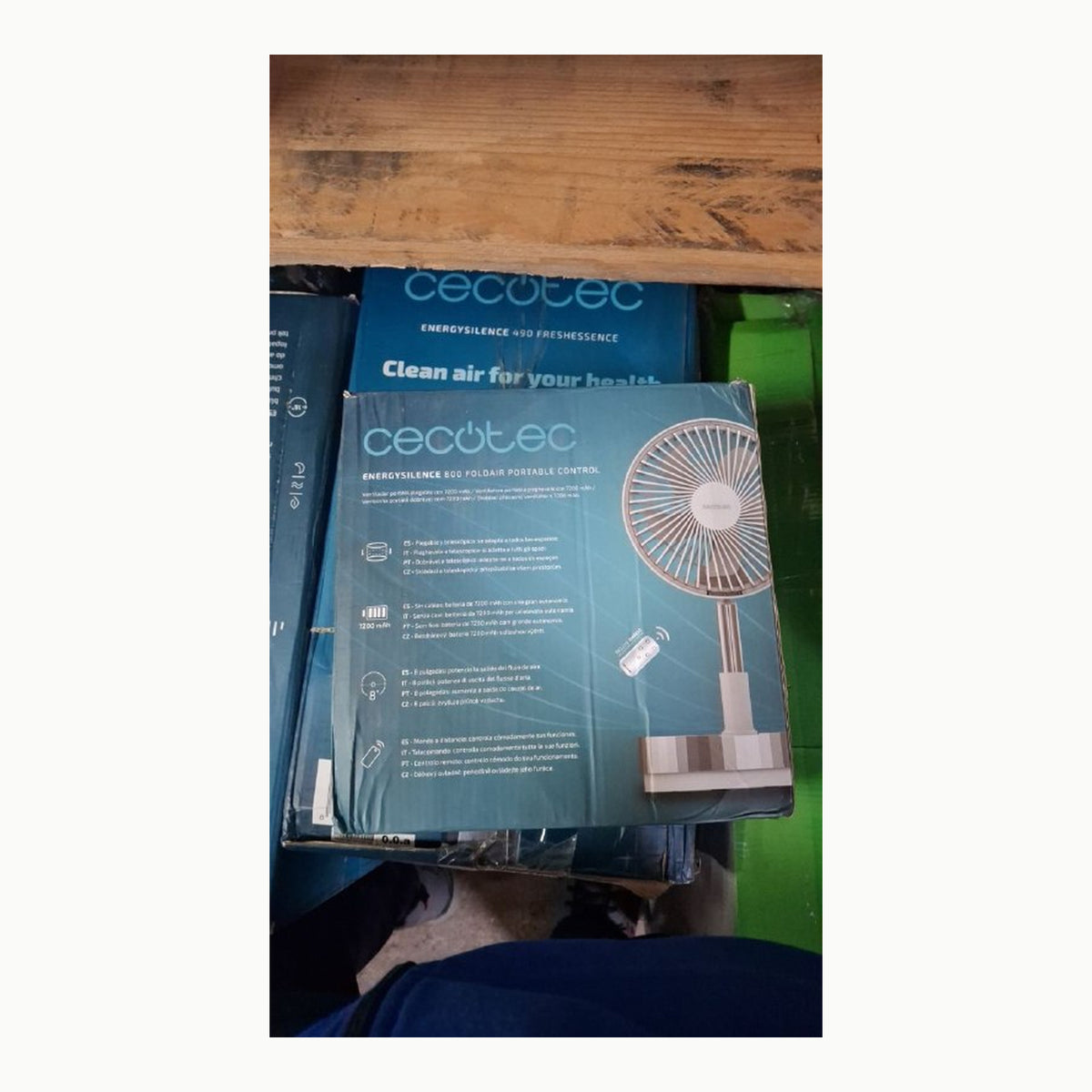 EnergySilence 800 FoldAir Cecotec Ventilador Portátil Plegable con