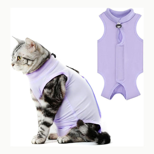 AEITPET Traje de recuperación Profesional para Gatos, heridas