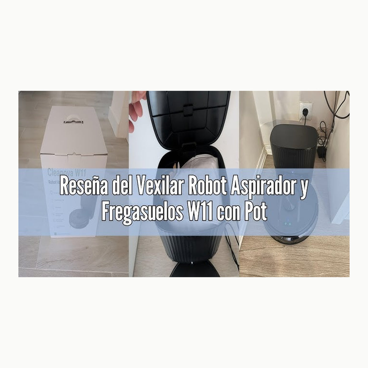Vexilar Robot Aspirador y Fregasuelos W11 con Potente Succión