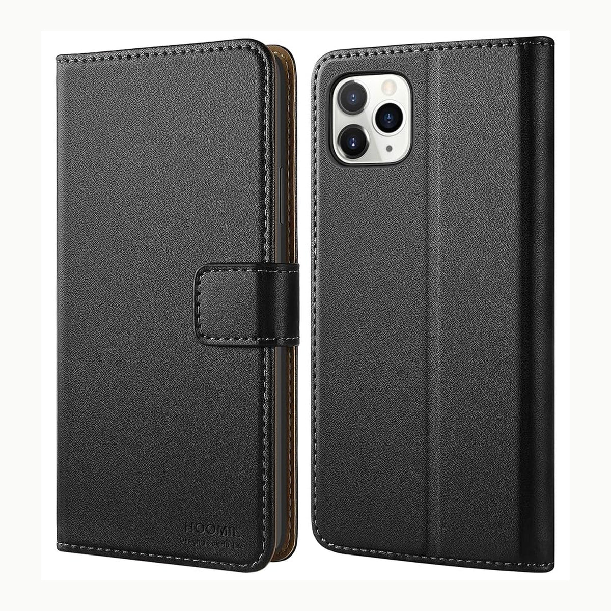 HOOMIL Handyhülle für iPhone 11, Premium Leder Klappbar Hülle, mit