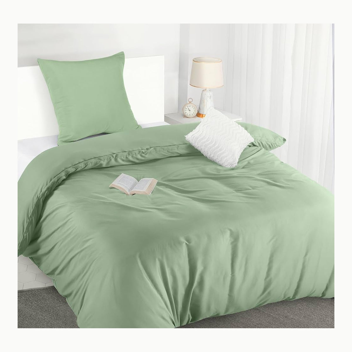 Utopia Bedding - Funda nordica Cama 90, Sabana Bajera 90x190 y Funda