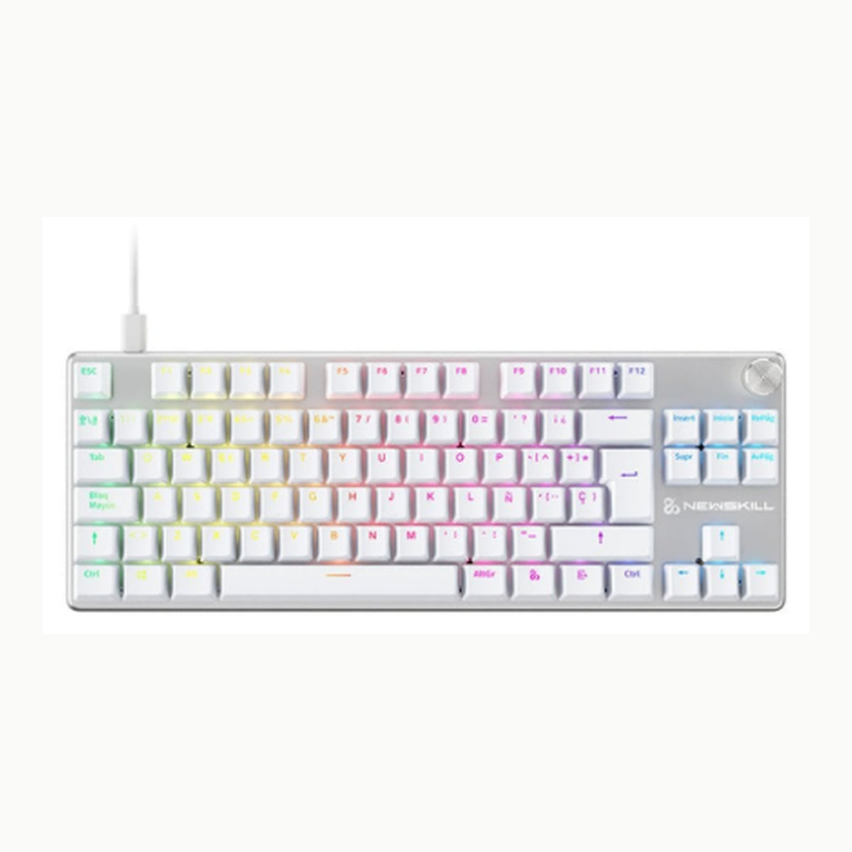 NEWSKILL Serike V2 TKL Teclado mecánico tenkeyless RGB con switches