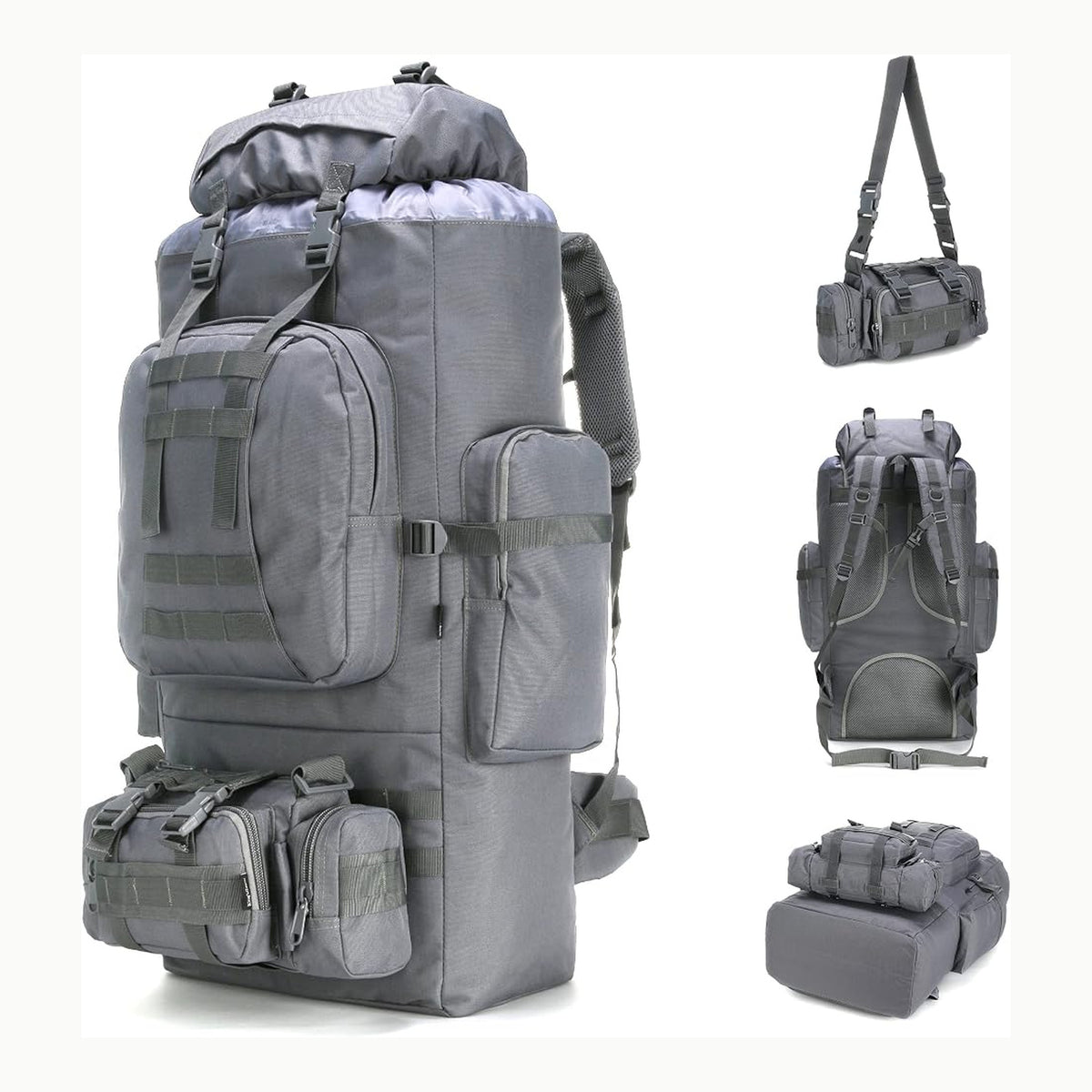 Mochila gris textura Mochila gris con textura (marca y modelo no