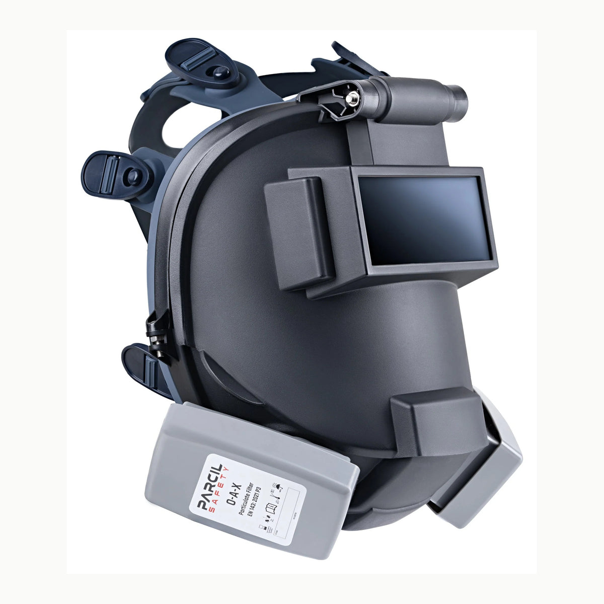 Máscara protectora con manguera respiratoria para soldadura