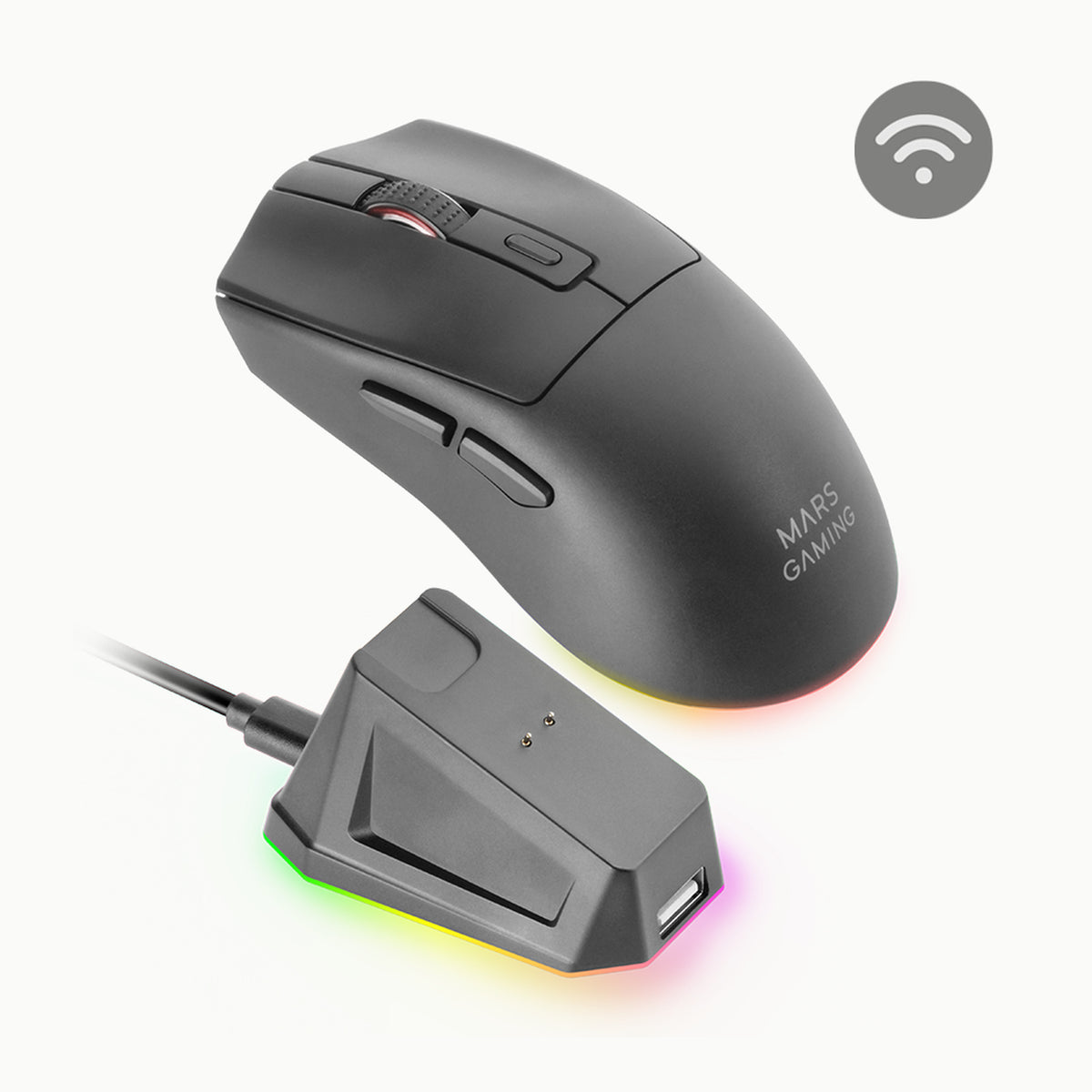 MMW3 Wireless Mouse Mars Gaming MMW3, Ratón Gaming Inalámbrico