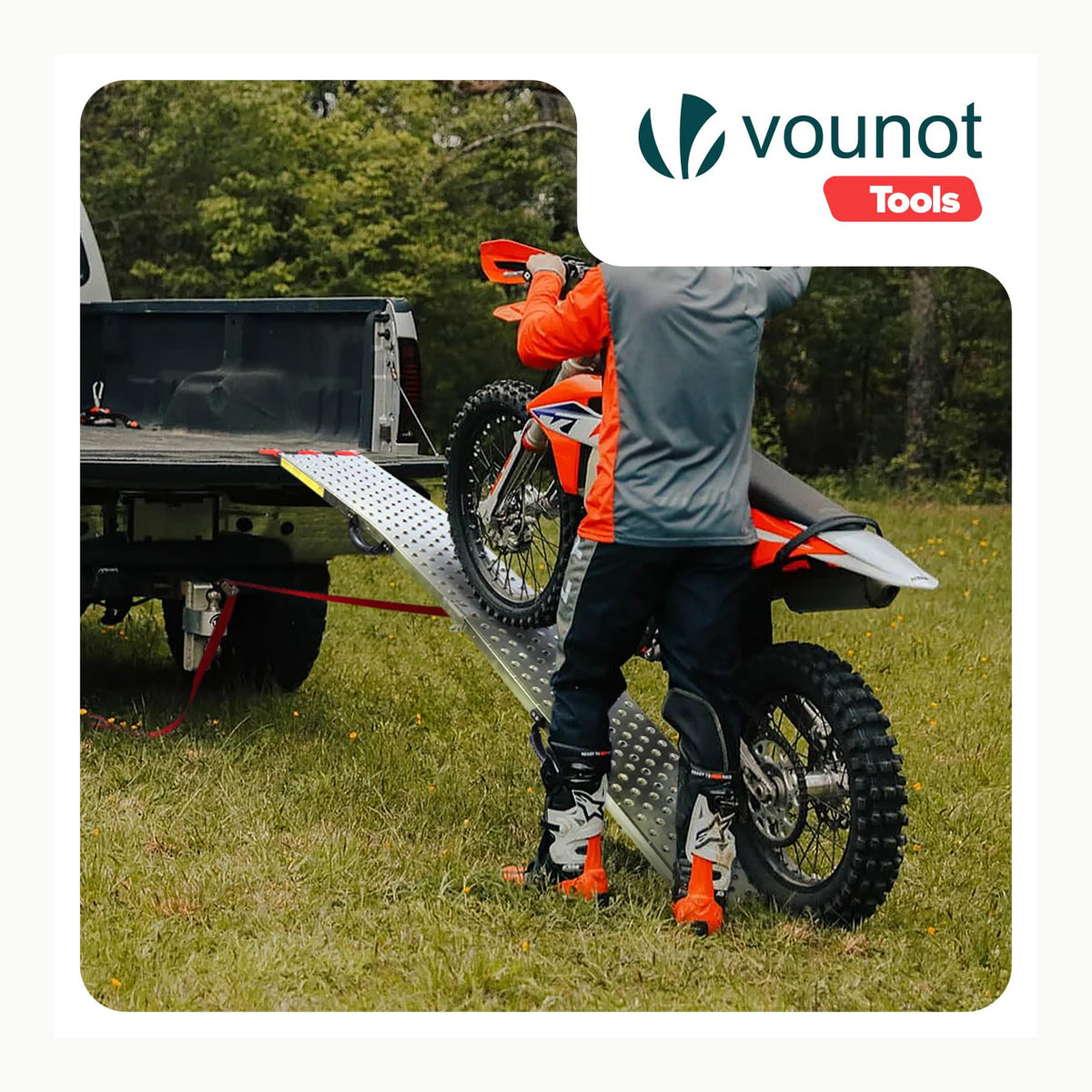 VOUNOT® 2 x Rampas de Carga Plegables 800 kg Máx. de Capacidad