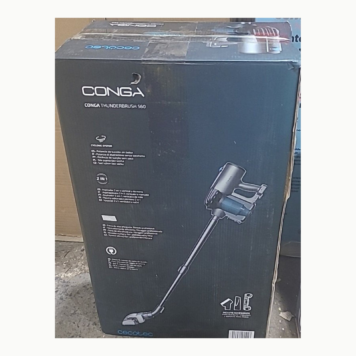 Aspirador Vertical 560 Cecotec Aspirador Vertical Conga Thunderbrush