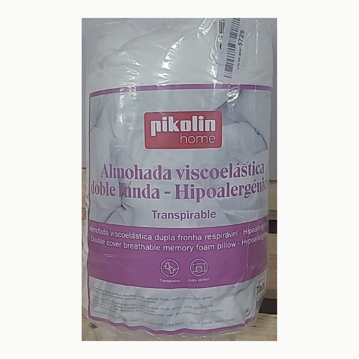 Pikolin Home - Oreiller ergonomique en mousse à mémoire de forme