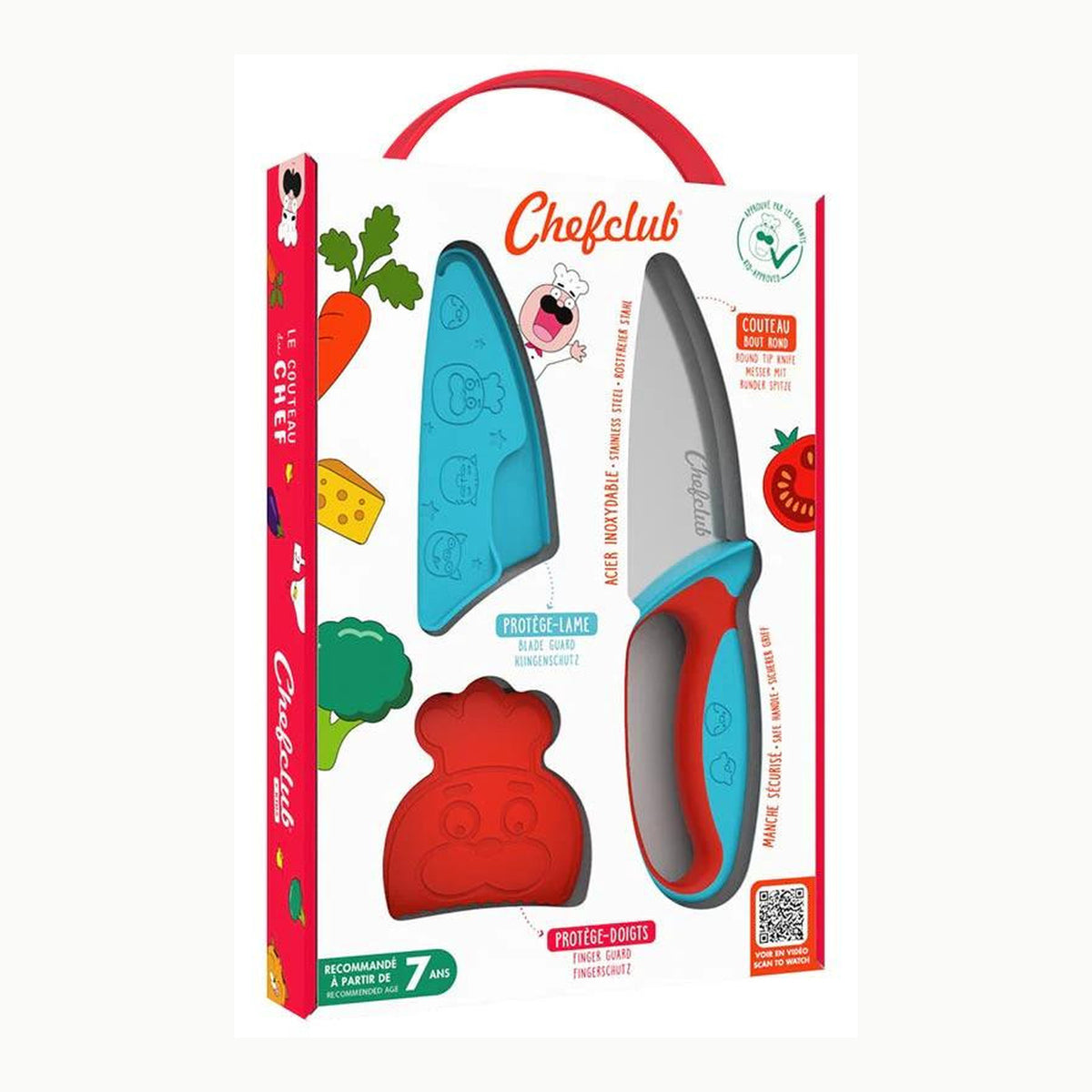 Kids Kit CHEFCLUB KIDS - Kit de cuchillos de cocina para niños - Hoja