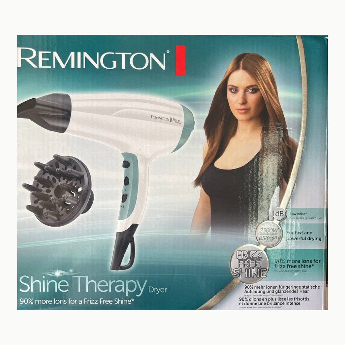 D5216 Remington Secador de Pelo Shine Therapy, Iónico, Cabello Sin