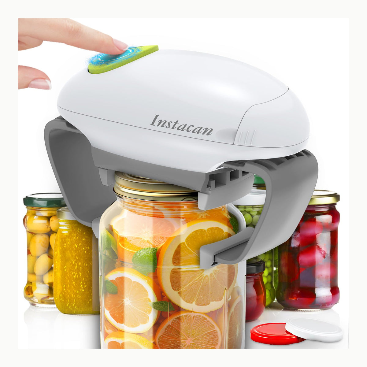 Chulovs Abridor de tarros eléctrico, accesorio de cocina, abrelatas
