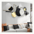 n8n Agujas 3D Reloj de Pared Grande DIY, Mecanico Reloj Sin Marco