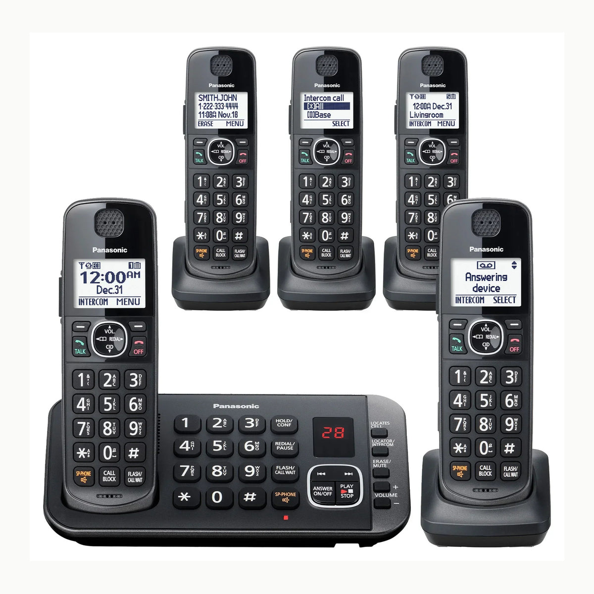 Panasonic KX-TG1612SP1 Teléfono Inalámbrico Digital DECT, Unidad