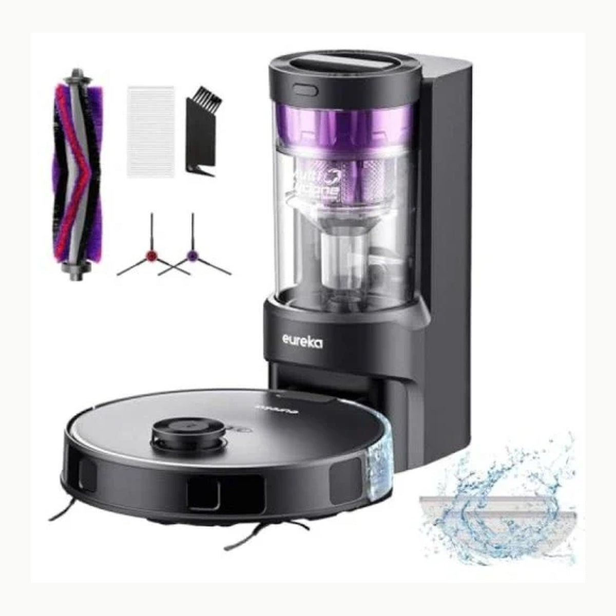 Eureka NERE10s Robot Aspirador y Fregasuelos con Vaciado automático
