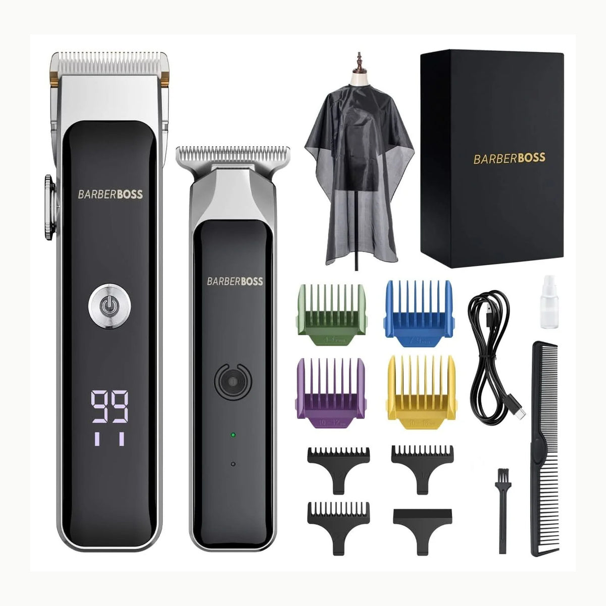 QR-2082 BarberBoss Recortadora de barba y pelo inalámbrica
