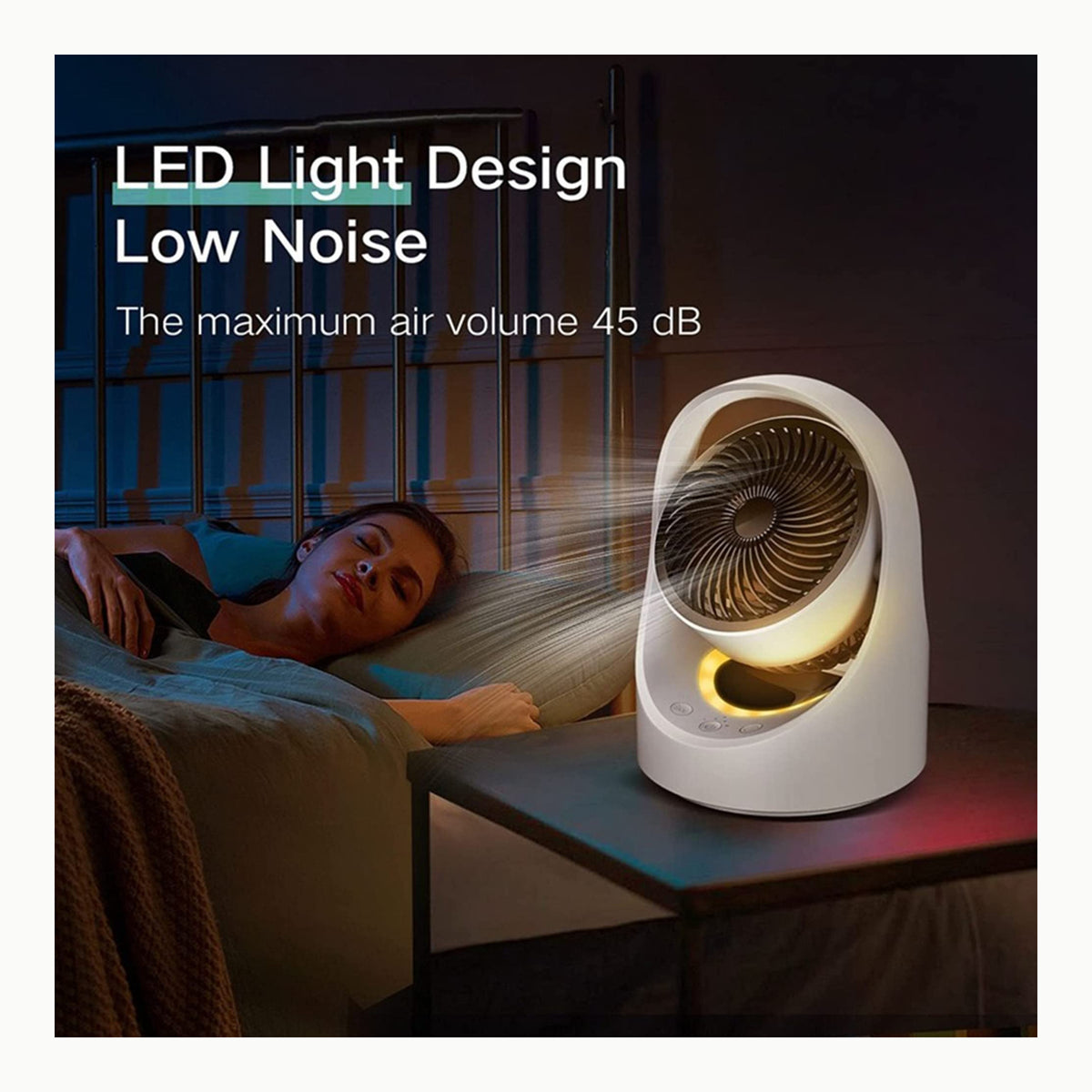 Ventilador silencioso SHAVINGFUN Ventilador de Mesa silencioso