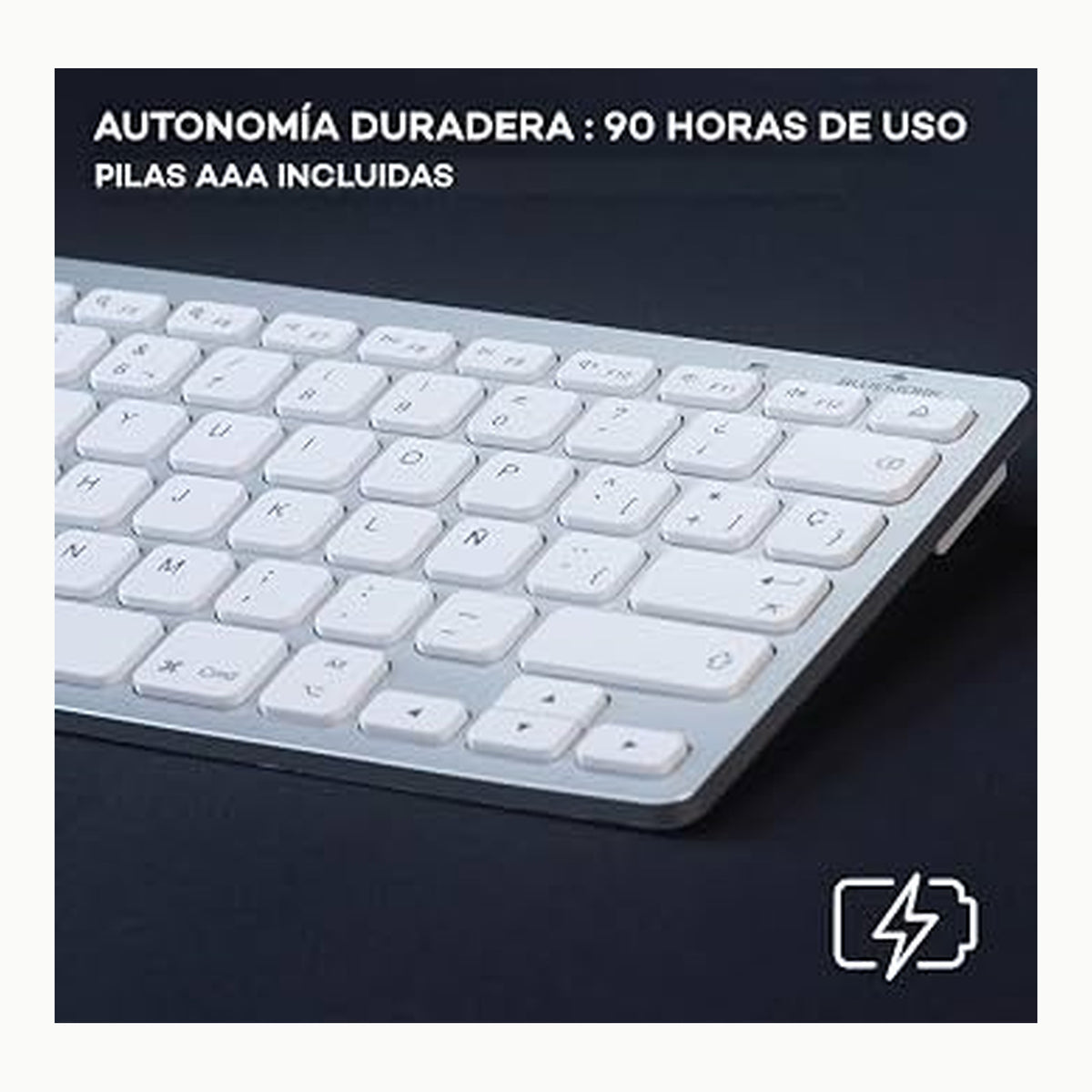 Teclado inalámbrico QWERTY Bluestork Teclado inalámbrico Bluetooth