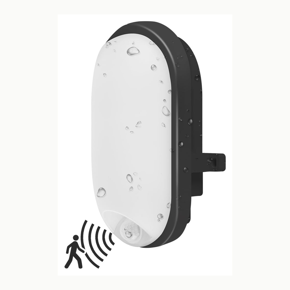 Lámpara de pared ovalada ANWIO 12W Lámpara de Pared Impermeable