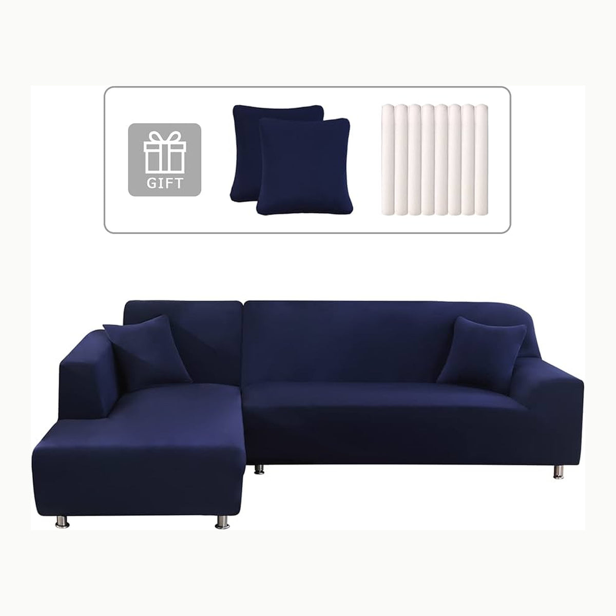 Funda Sofá Chaise Longue Lydevo Funda para Sofá Chaise Longue 2 Piezas