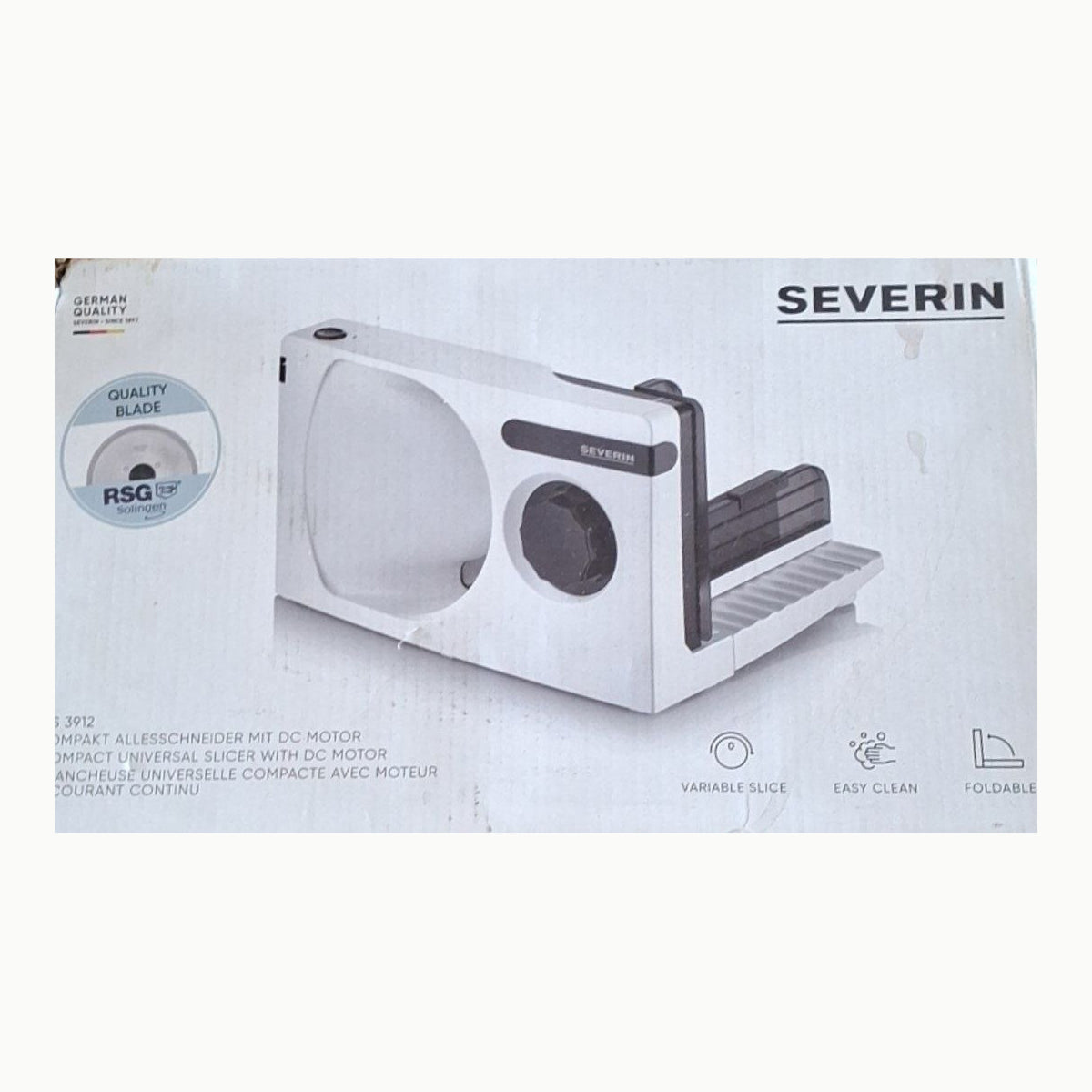 SEVERIN - Cortafiambres eléctrico con corte 0 - 15 mm, cortadora de