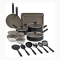 bella batería de cocina antiadherente con tapas de cristal, Bandejas