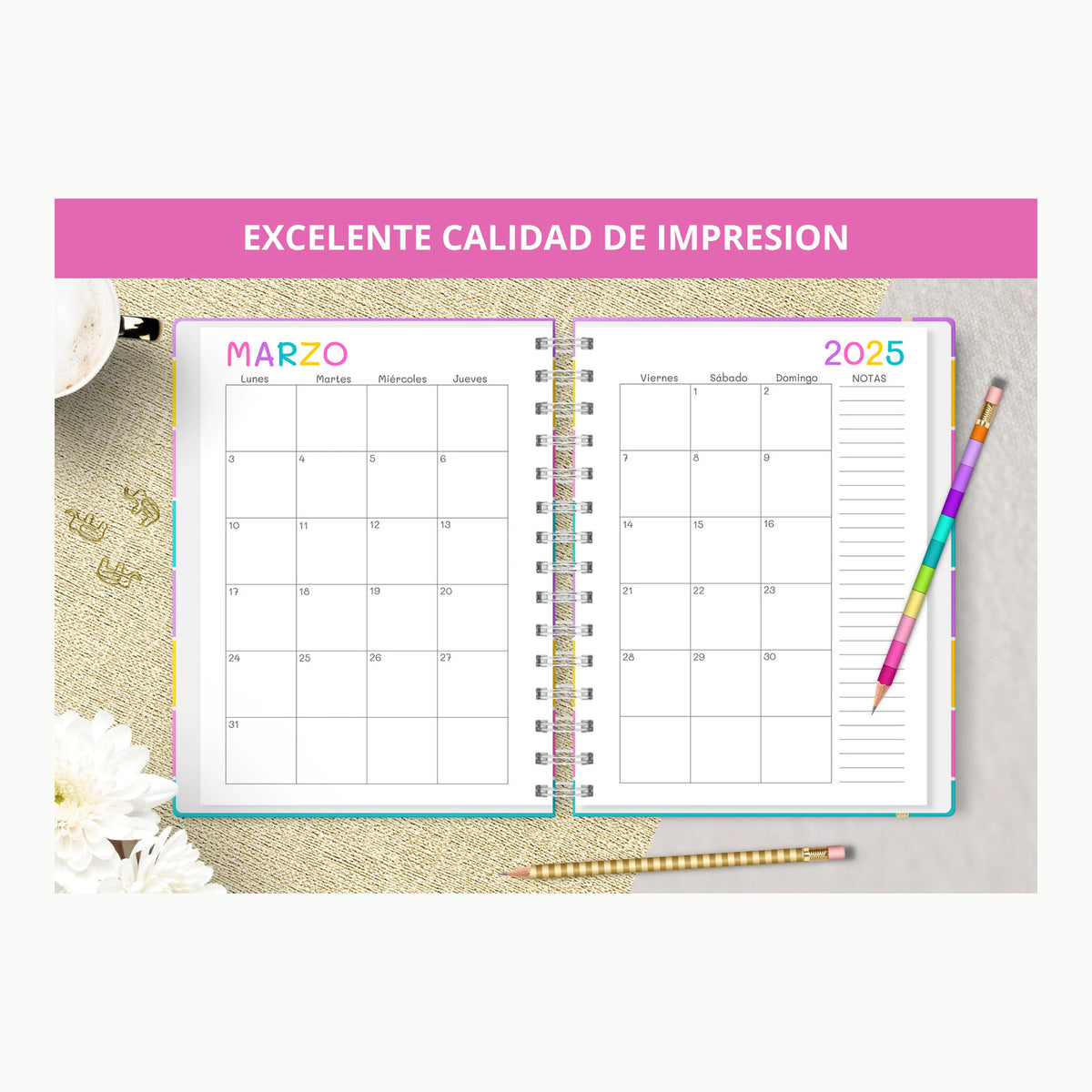 Agenda semanal 2025 papel (semana 31, 28 julio - 3 agosto)