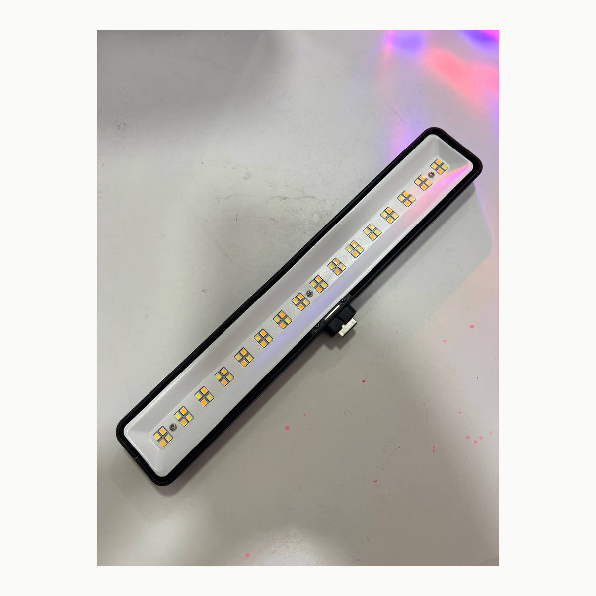 Barra de luz LED rectangular con marco negro (genérico)
