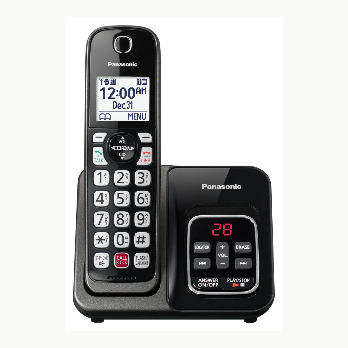 Panasonic KX-TGD310SPB Teléfono fijo inalámbrico\(LCD, Identificador