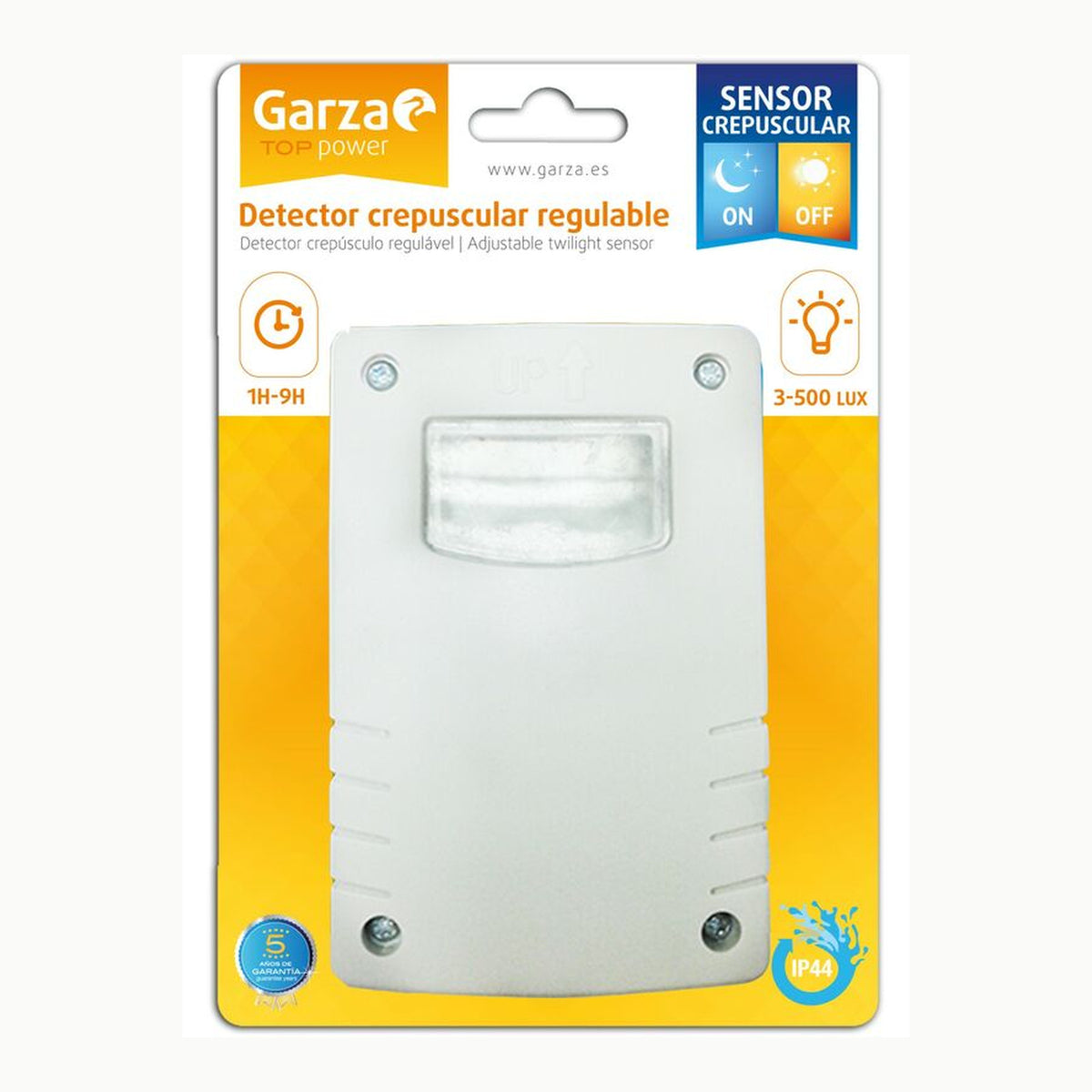Garza - Detector de movimiento por infrarrojos orientable para