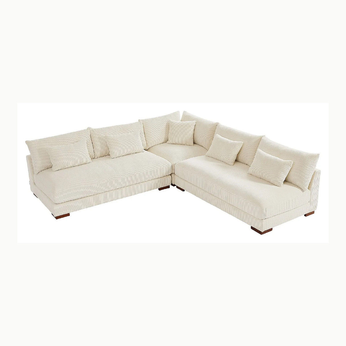 room99 Molly Elegante Colcha en Color Crema 220 x 240 cm Manta