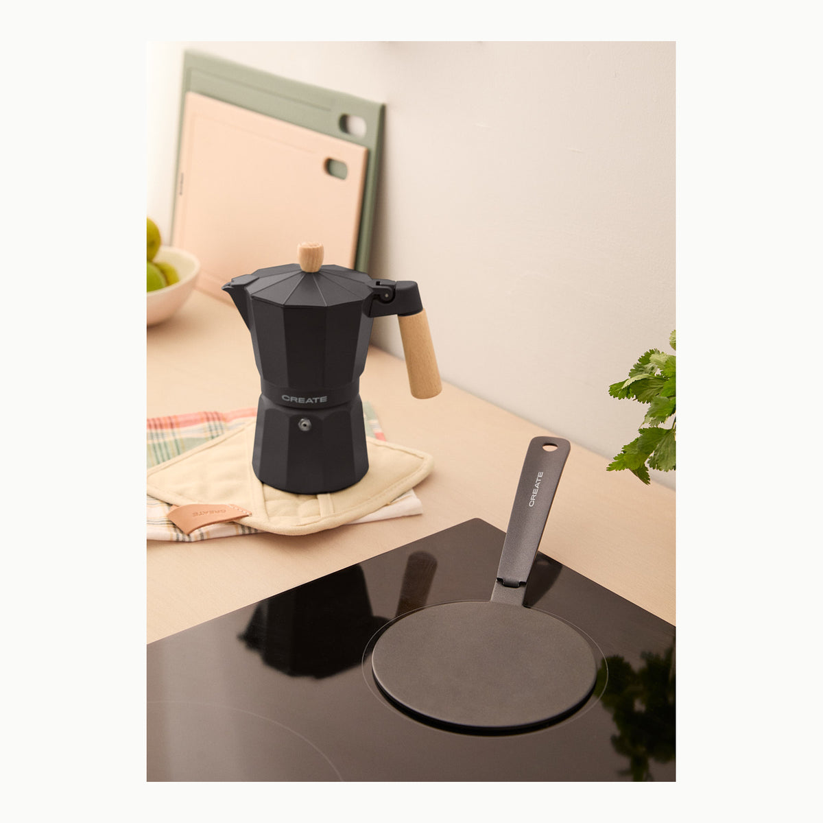 Adaptador Inducción Cafetera, 20cm Inducción Difusor de Calor para