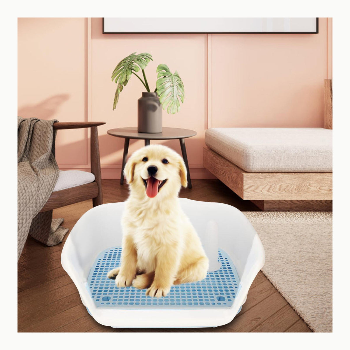 Soporte de silicona para inodoro para perros, 60 x 60 cm, soporte de