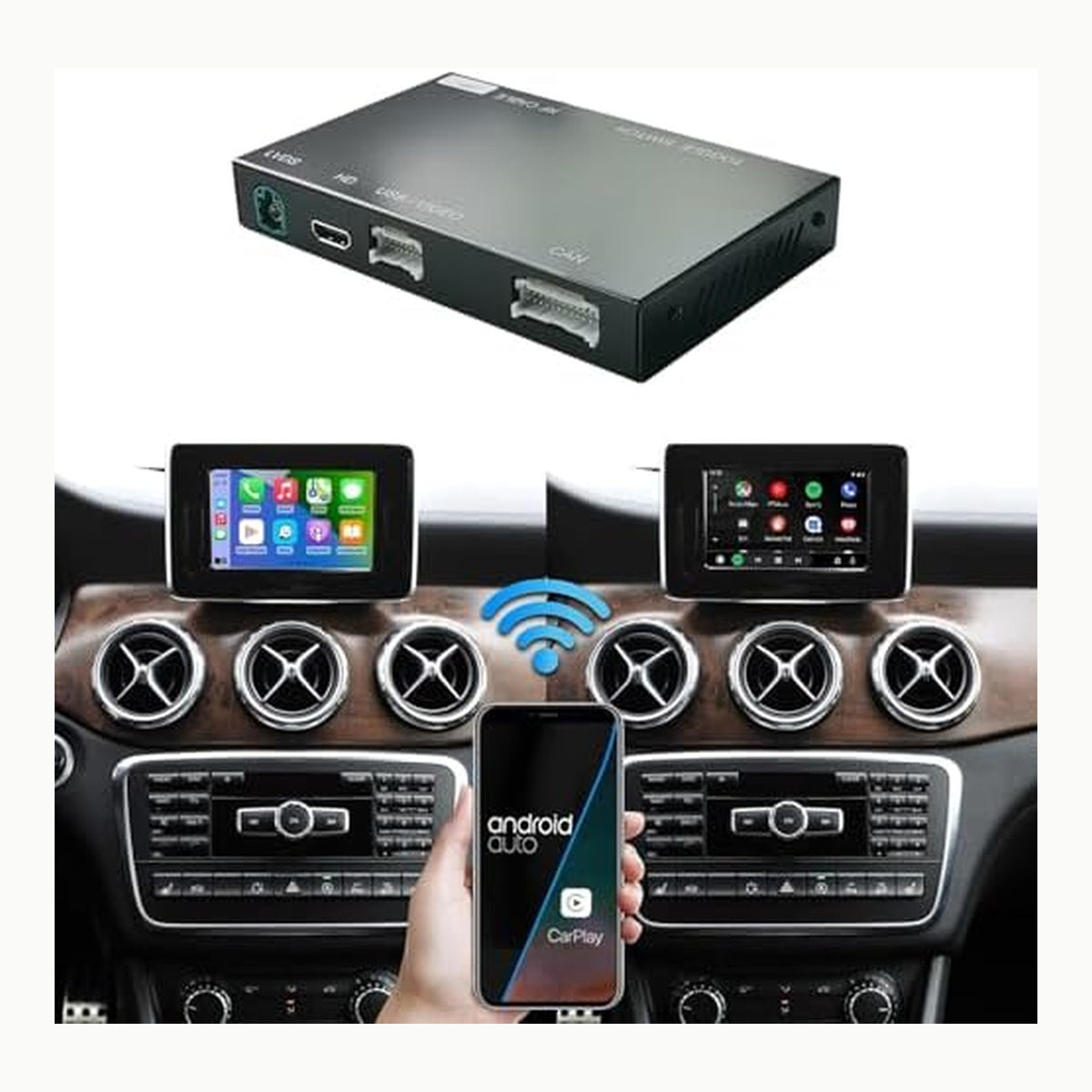 Ninetom Carplay Adaptador inalámbrico Decodificador para 2014-2018