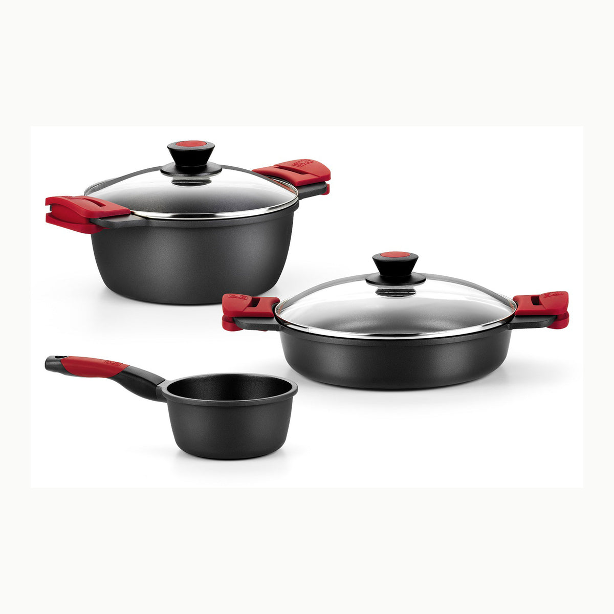 BRA Premiere Set de sartenes 20 y 24 cm de Aluminio Fundido con