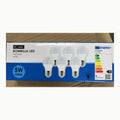 M Ledme - Pack 6, Bombilla Led E27 G45 5W, Luz fría (6000k)