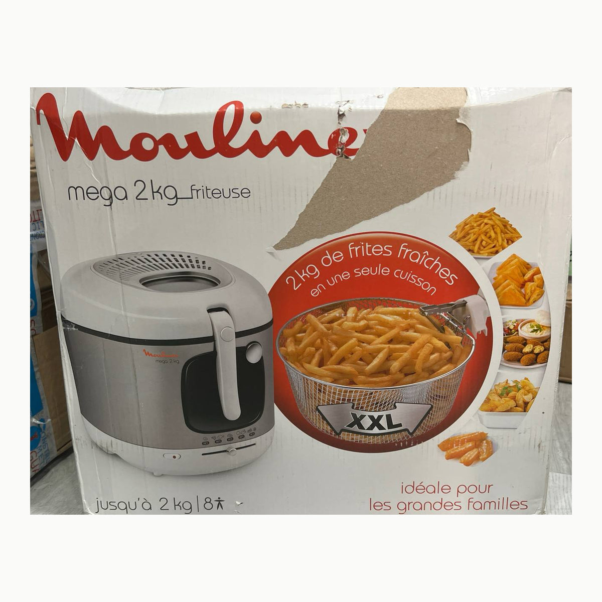 Mega AM480070 Moulinex Freidora de aceite eléctrica, depósito de 3