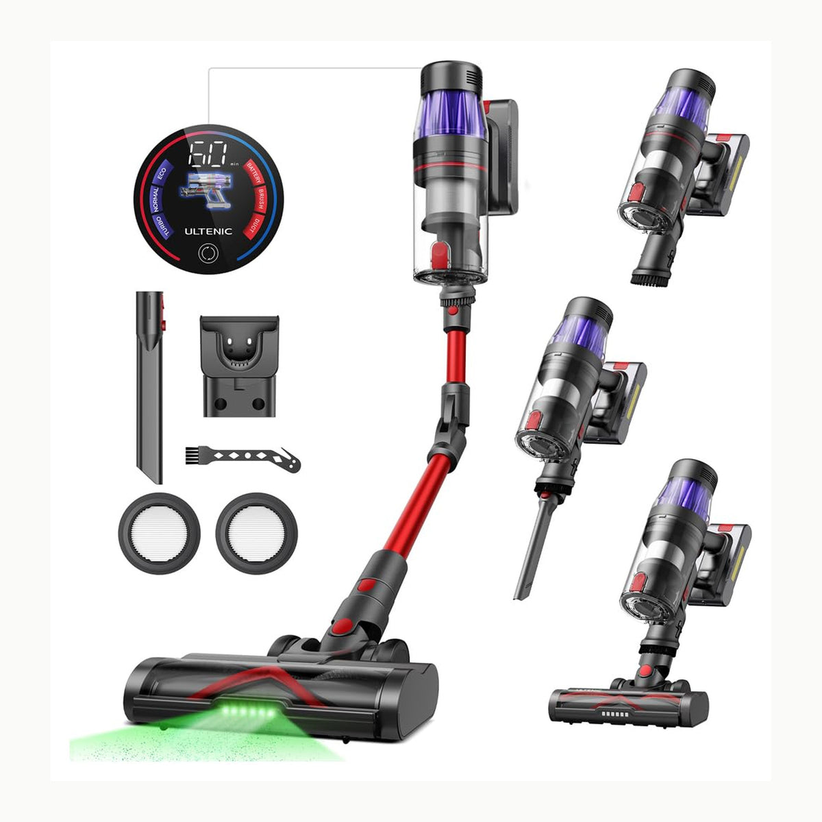 Ultenic U16 Flex Aspiradora sin Cable Potente 50Kpa/550W, 60Mins