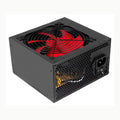 bloque negro Bloque de alimentación ATX negro con ventilador rojo