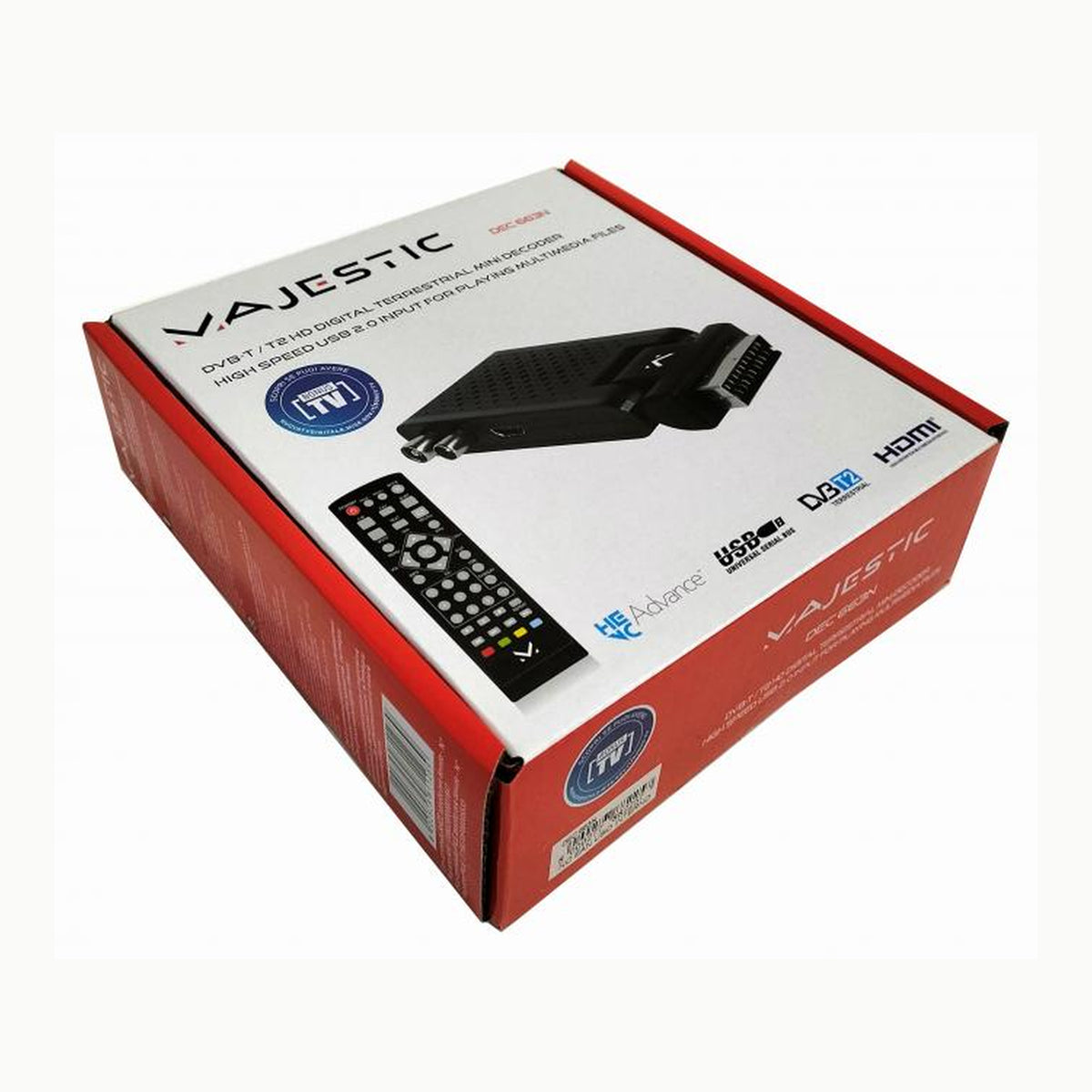 Majestic DEC 663N - Mini DECODIFICADOR Digital TERRESTRE DVB-T/T2