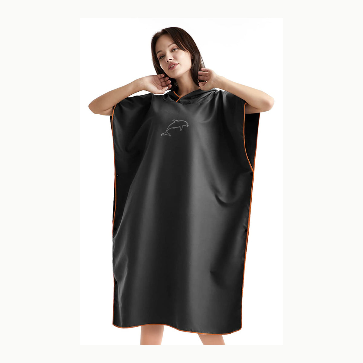 flintronic Poncho Surf, 110 * 80 cm, Poncho Toalla de Microfibra