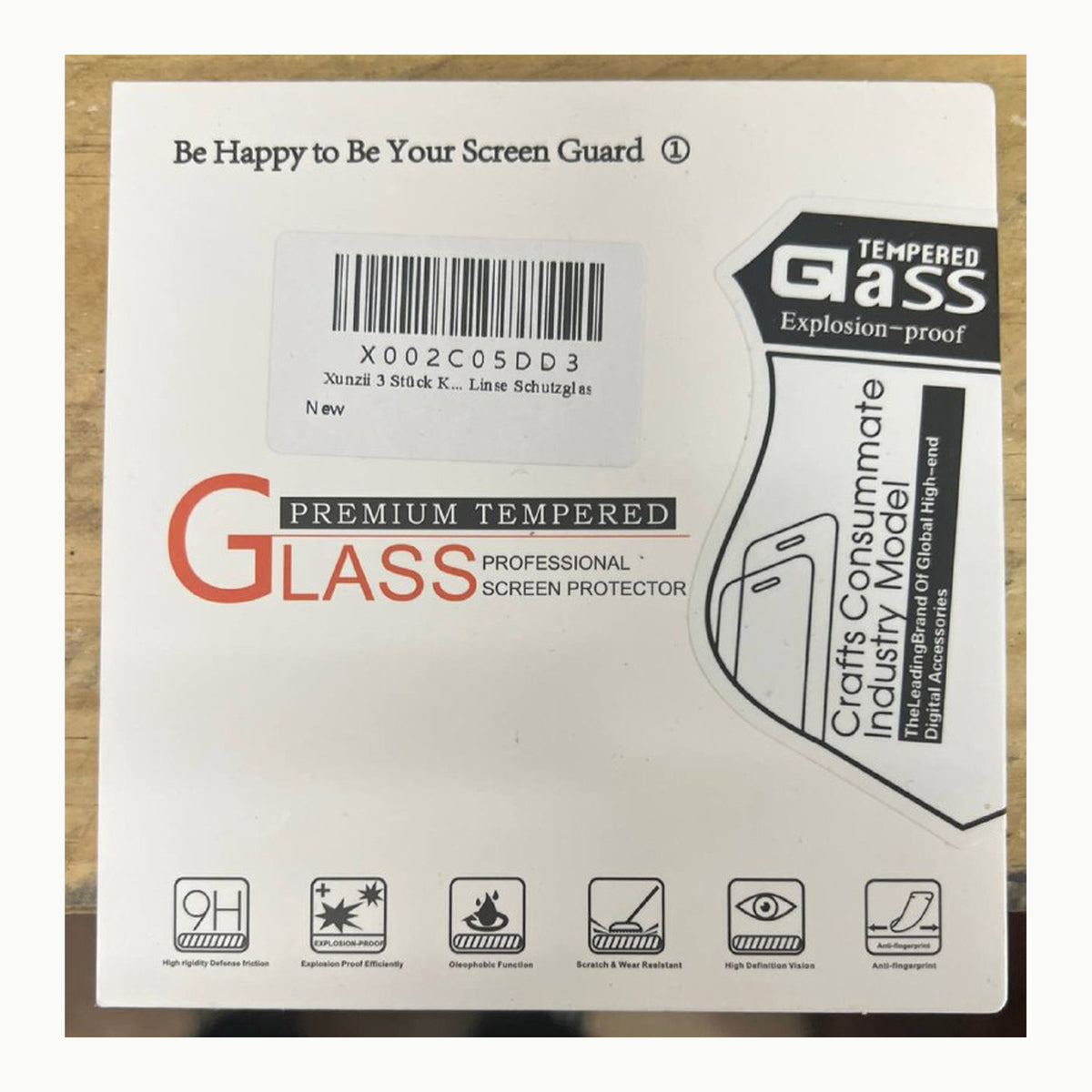 Be Happy to Be Your Screen Guard Premium Tempered Glass