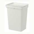 IKEA HÅLLBAR cubo con tapa, blanco/gris claro, 22 l