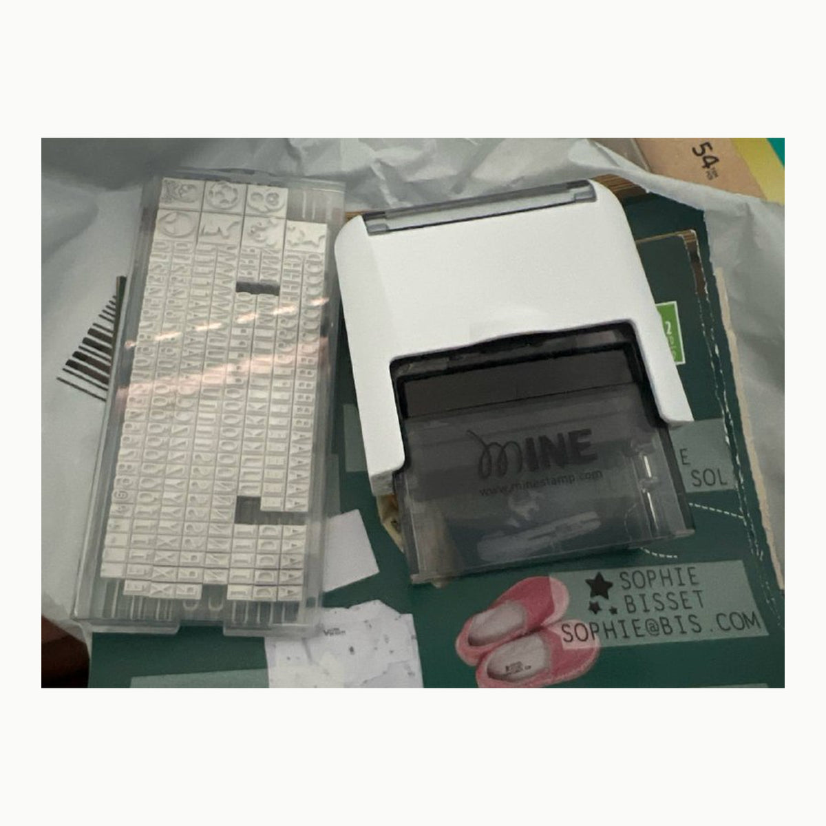 Mine Stamp Marcador de Ropa y Libros Compact \| Compacto