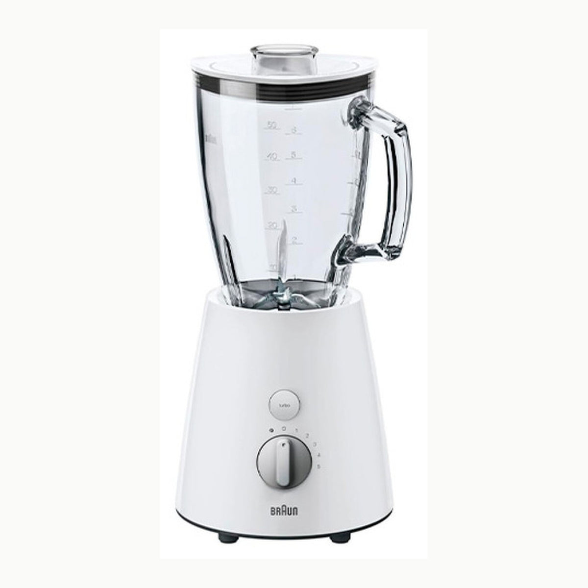Braun PowerBlender 1, Batidora con Jarra Triangular Única en Vidrio