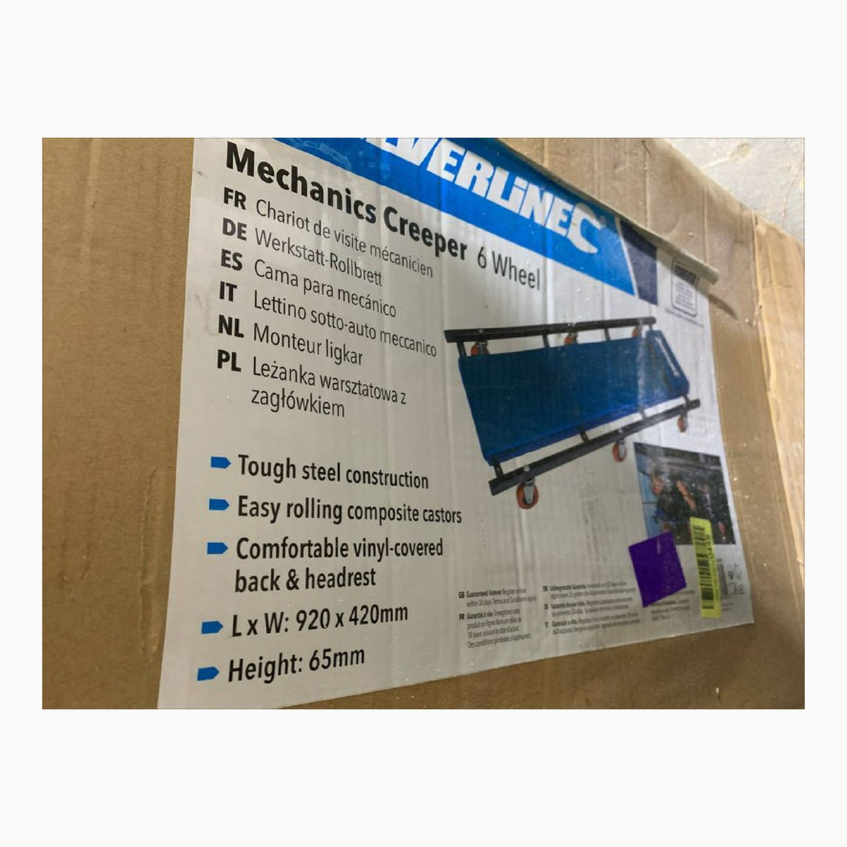 Silverline Tools 783171 Cama para mecánico 920 mm