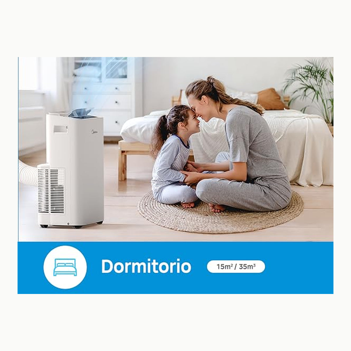 43m2 MIDEA Pingüino Aire Acondicionado Portátil 3 en 1 - 3000