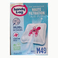 Handy Bag - Sacs aspirateur M49 x4sacs - Compatibles Miele, Hoover