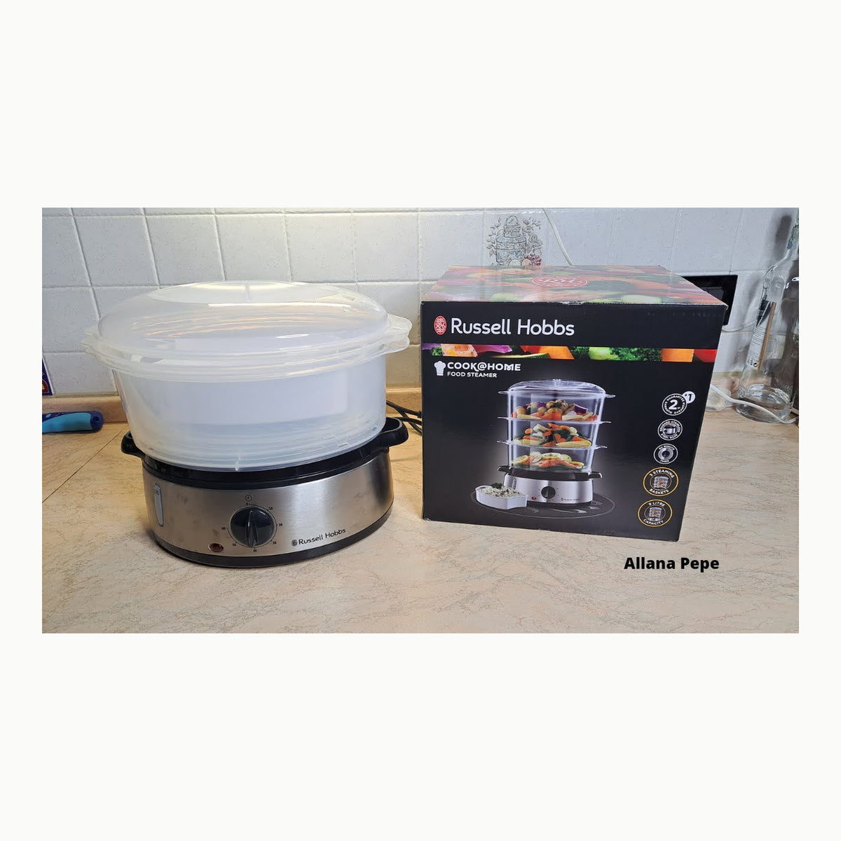 Russell Hobbs Vaporiera 9,0 l - Multicottura: 3 contenitori per